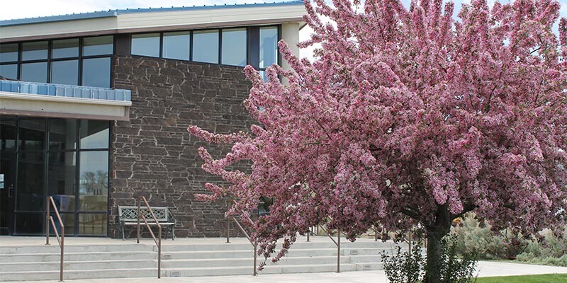 Bannock County Historical Museum exterior in Spring