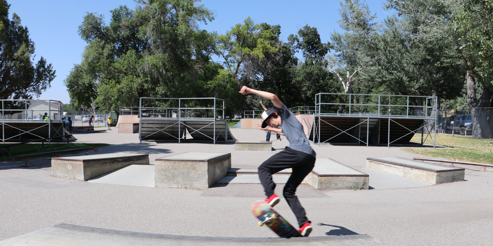 image: skateboarder Pocatello skate park
