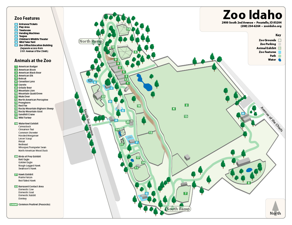 Zoo Idaho Map