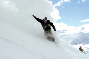 Pebble Creek Ski Snowboarder"