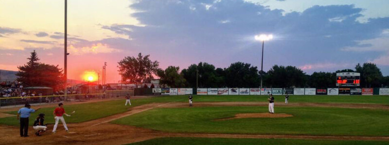 image: Gate City Grays game at sunset