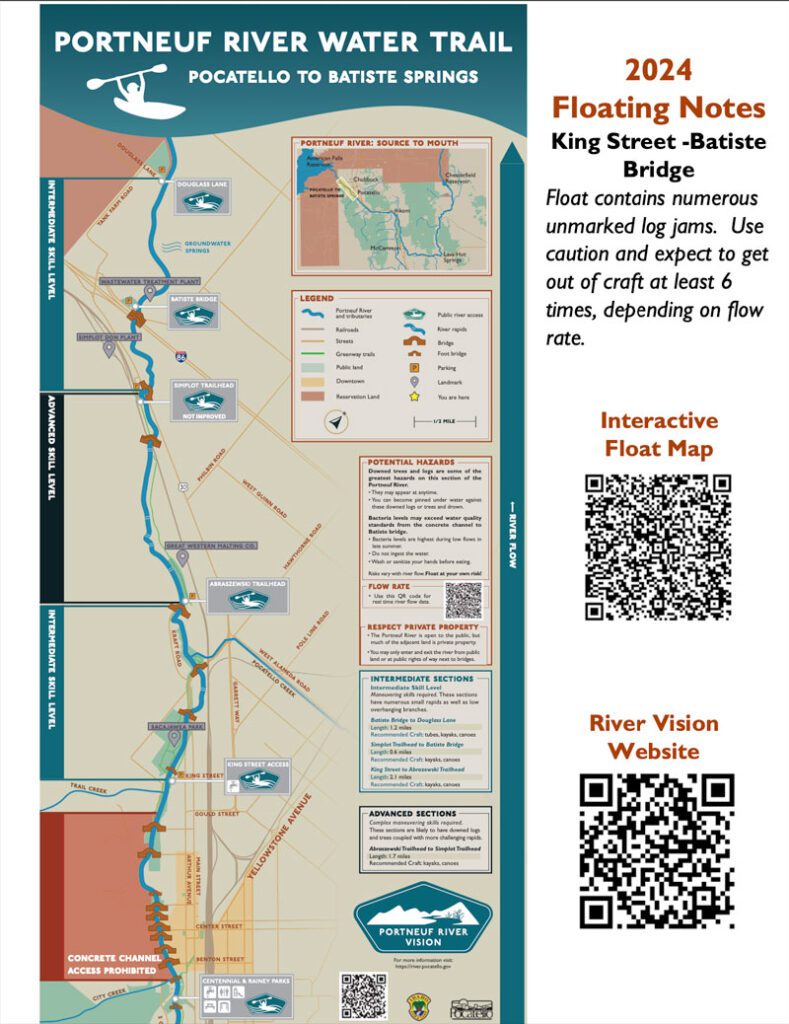 <h4>Portneuf River Float Guide</h4>
